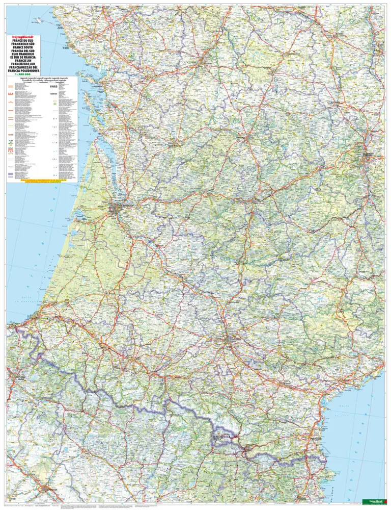 Bild: 9783707905816 | Frankreich Süd, Straßenkarte 1:500.000, freytag &amp; berndt. France du...