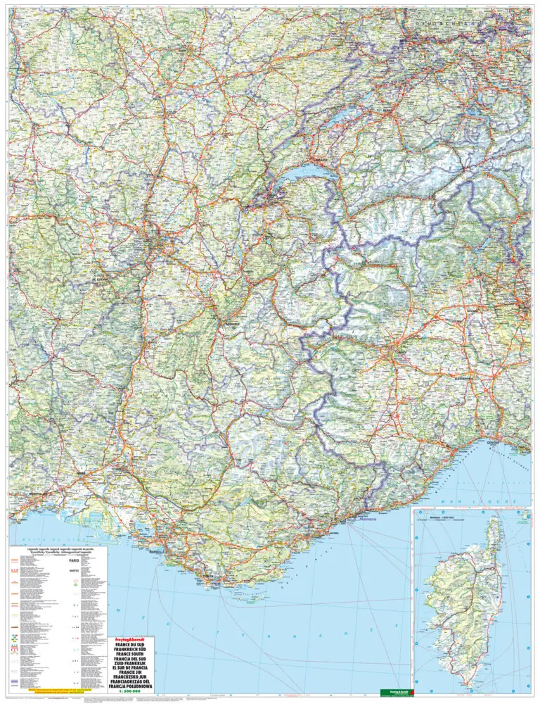 Bild: 9783707905816 | Frankreich Süd, Straßenkarte 1:500.000, freytag &amp; berndt. France du...
