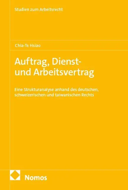 Auftrag, Dienst- und Arbeitsvertrag