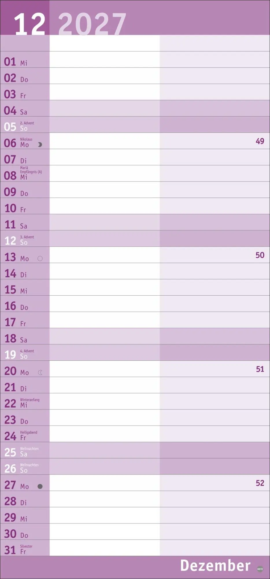 Bild: 9783756415816 | Basic Planer für mich 2027 | Heye | Kalender | Basic Planer Heye