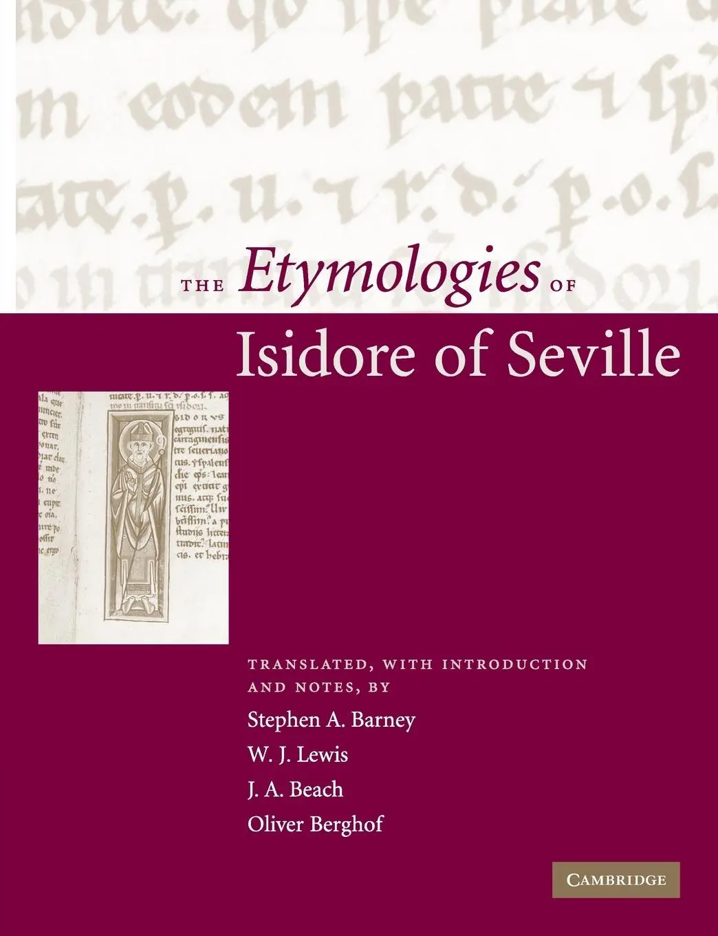 Cover: 9780521145916 | The Etymologies of Isidore of Seville | Taschenbuch | Englisch | 2015