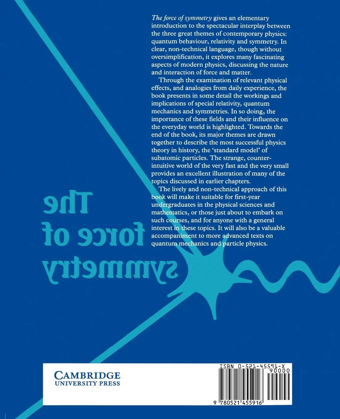 Rückseite: 9780521455916 | The Force of Symmetry | Vincent Icke | Taschenbuch | Englisch | 1994