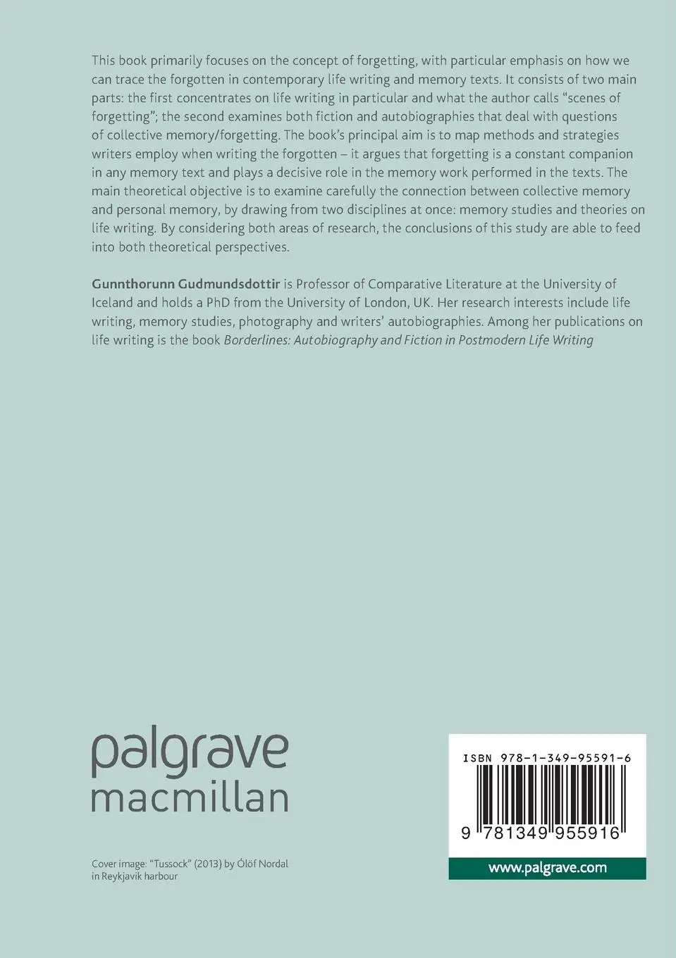 Rückseite: 9781349955916 | Representations of Forgetting in Life Writing and Fiction | Buch | xii