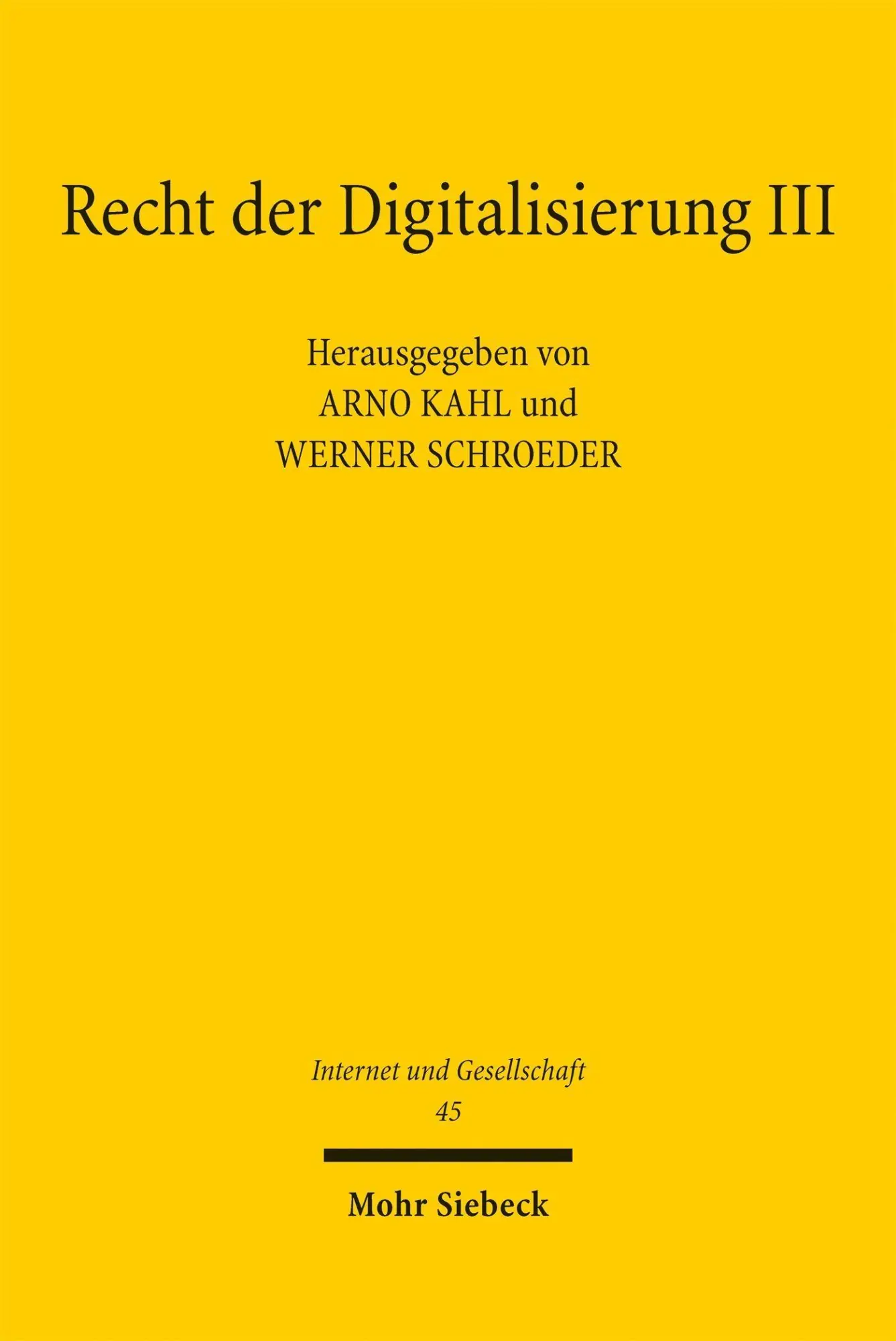 Recht der Digitalisierung III