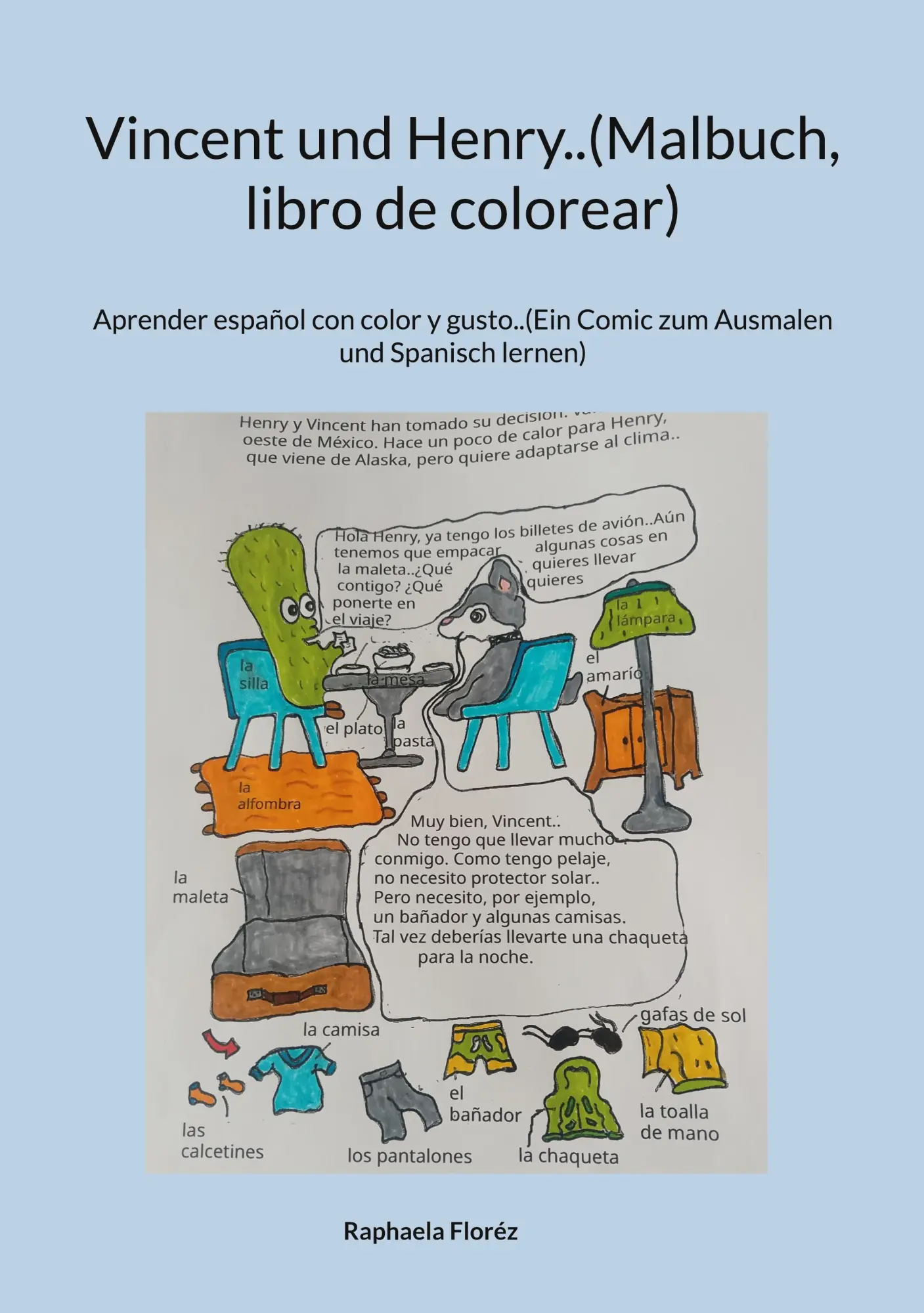 Cover: 9783819245916 | Vincent und Henry..(Malbuch, libro de colorear) | Raphaela Floréz