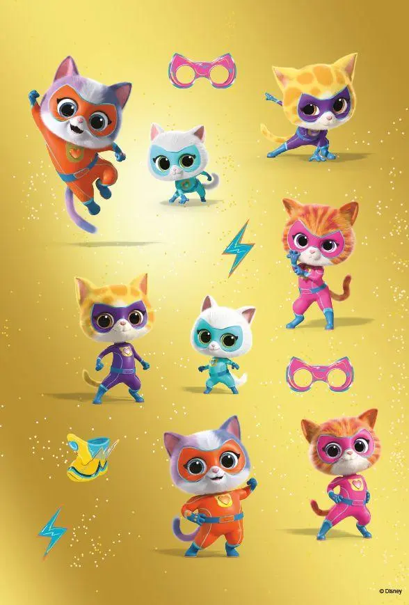 Bild: 9783833245916 | Disney Junior SuperKitties: Superstarker Sticker- und Malspaß | Buch