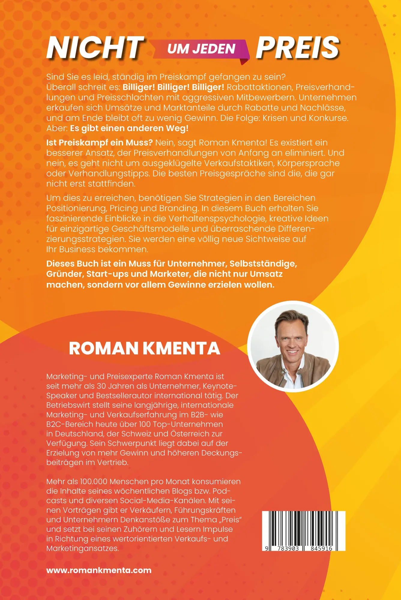 Rückseite: 9783903845916 | Nicht um jeden Preis | Roman Kmenta | Buch | 224 S. | Deutsch | 2023