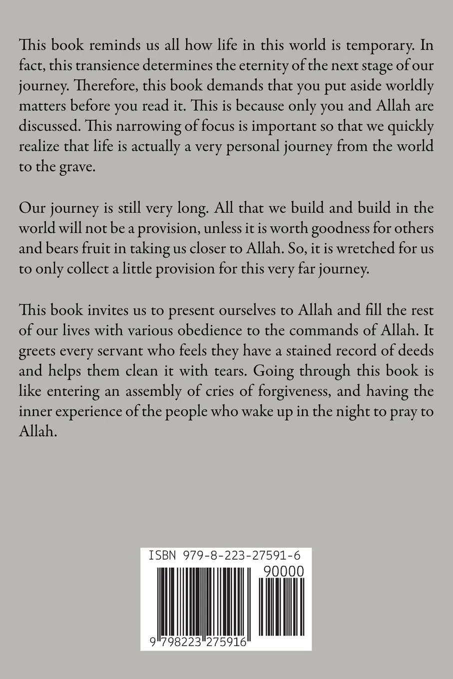 Rückseite: 9798223275916 | Sea of Tears to Purify Your Soul | Omer Sulayman | Taschenbuch | 2023