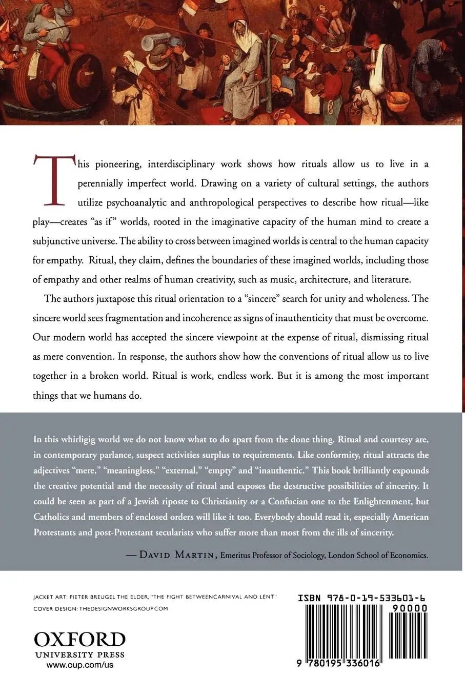 Rückseite: 9780195336016 | Ritual and Its Consequences | An Essay on the Limits of Sincerity