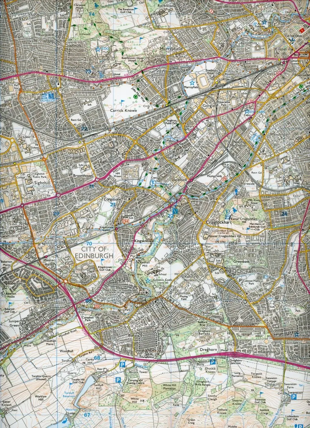 Bild: 9780319246016 | Edinburgh | Ordnance Survey | (Land-)Karte | OS Explorer Map | 2015