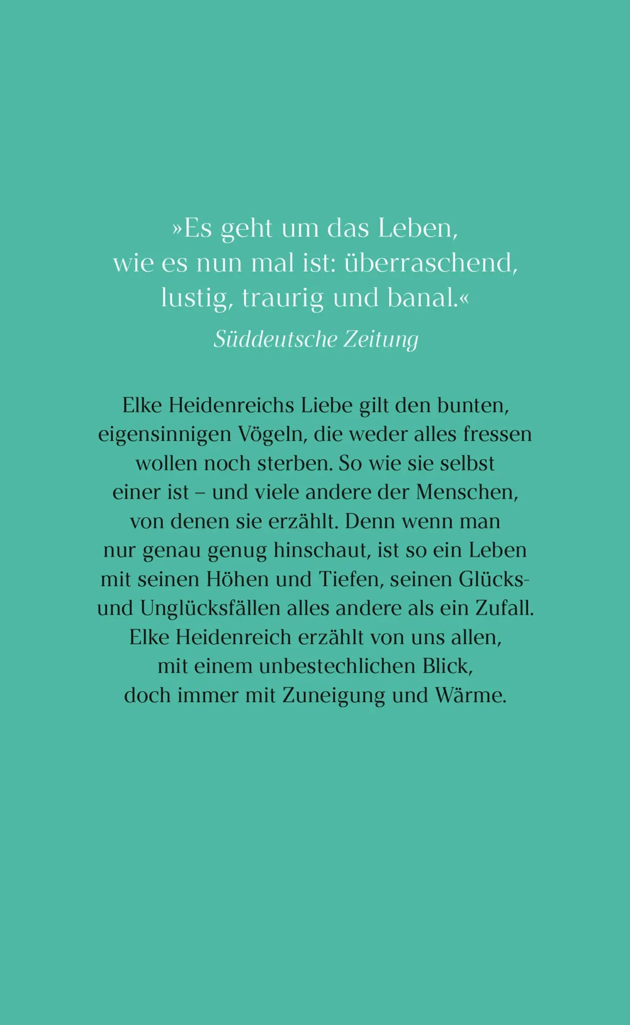 Bild: 9783446286016 | Alles kein Zufall | Kurze Geschichten | Elke Heidenreich | Taschenbuch