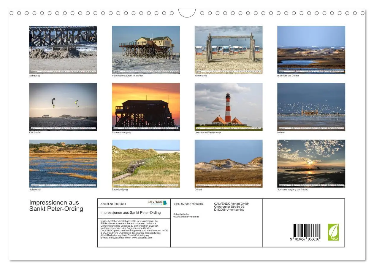 Bild: 9783457866016 | Impressionen aus Sankt Peter-Ording (Wandkalender 2026 DIN A3...