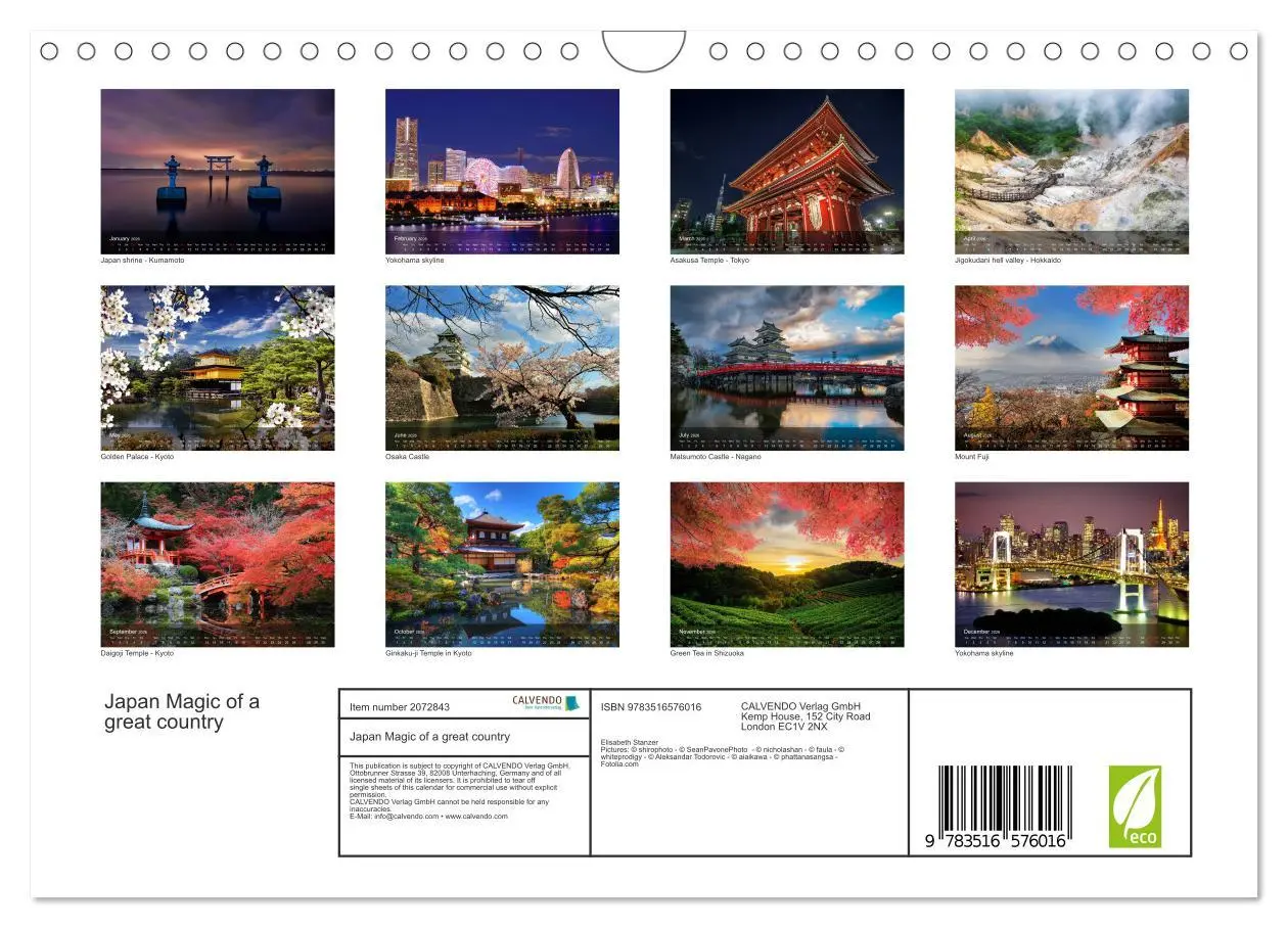 Bild: 9783516576016 | Japan Magic of a great country (Wall Calendar 2026 DIN A4...
