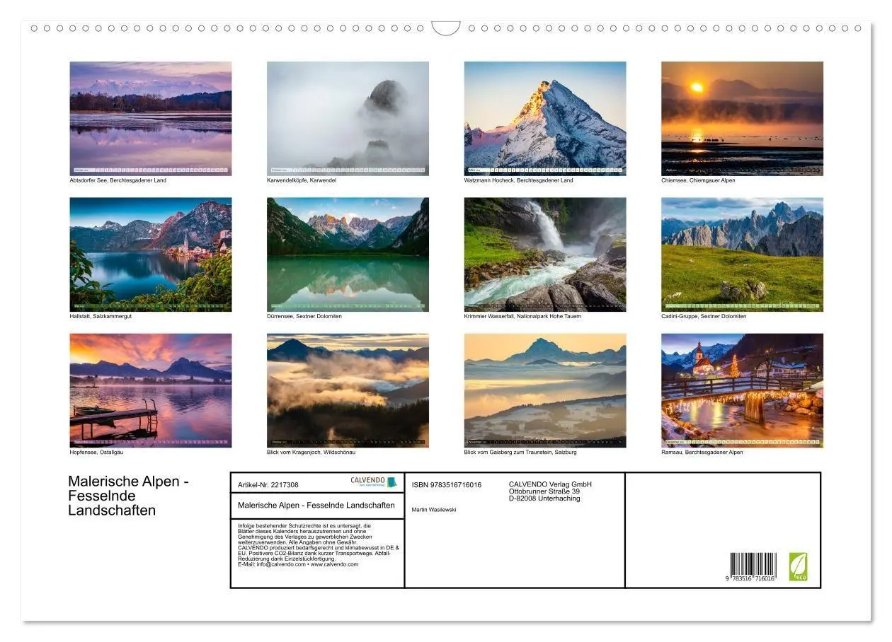 Bild: 9783516716016 | Malerische Alpen - Fesselnde Landschaften (Wandkalender 2026 DIN A2...