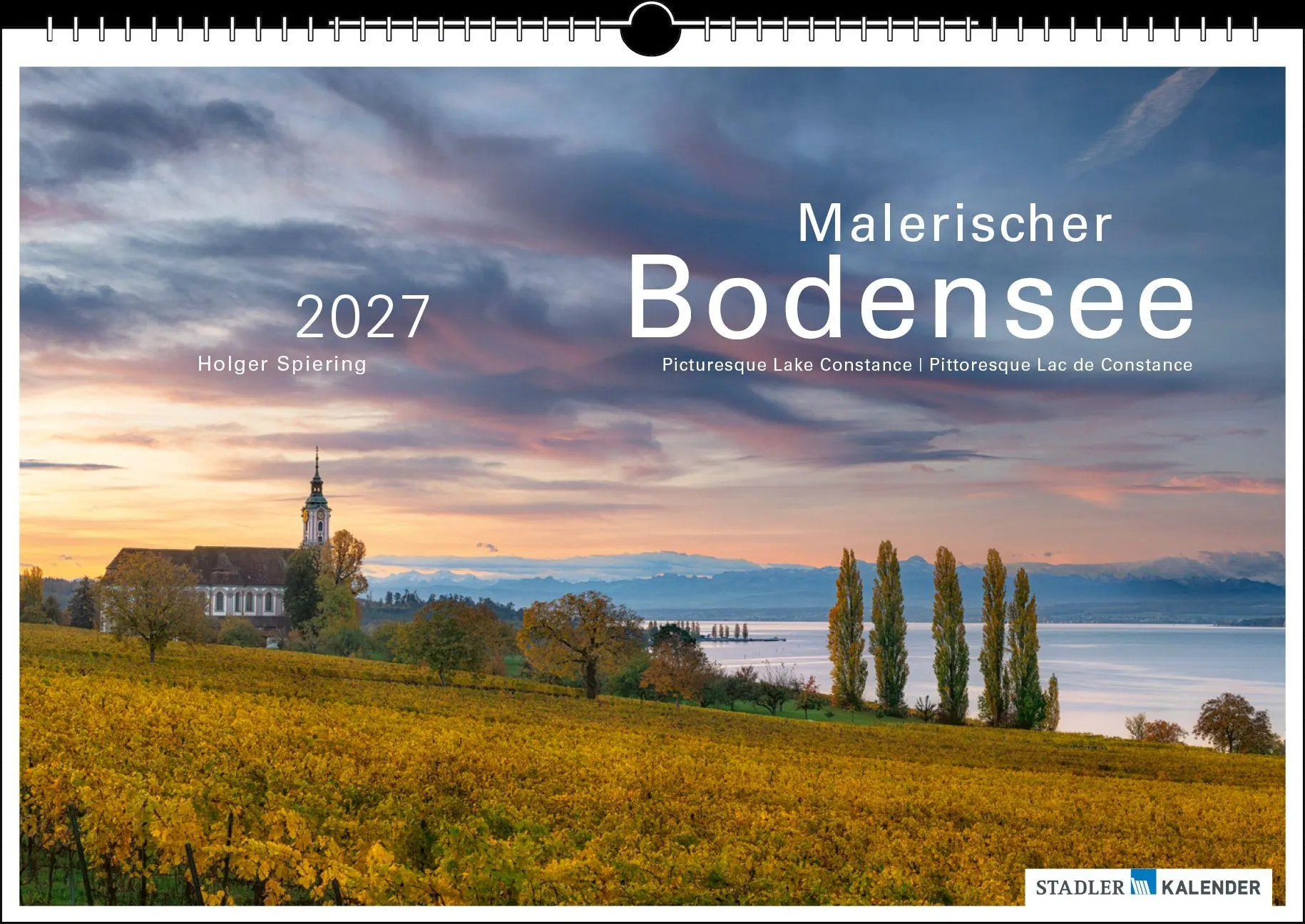 Cover: 9783861926016 | Malerischer Bodensee 2027 | Holger Spiering | Kalender | Spiralbindung