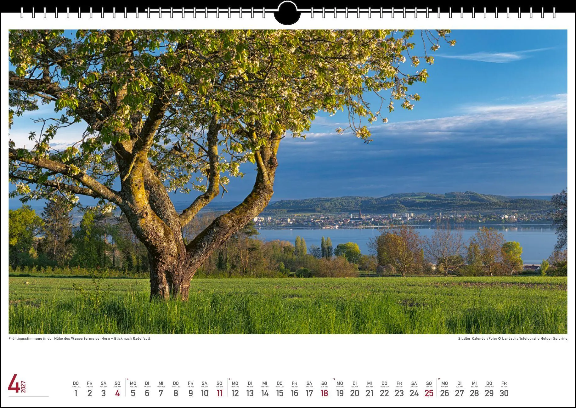 Bild: 9783861926016 | Malerischer Bodensee 2027 | Holger Spiering | Kalender | Spiralbindung