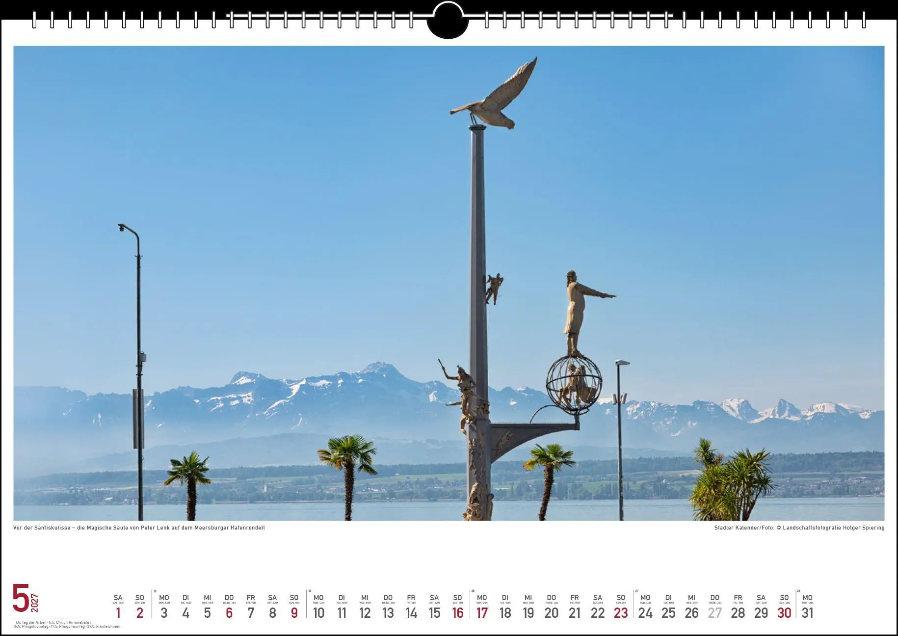 Bild: 9783861926016 | Malerischer Bodensee 2027 | Holger Spiering | Kalender | Spiralbindung