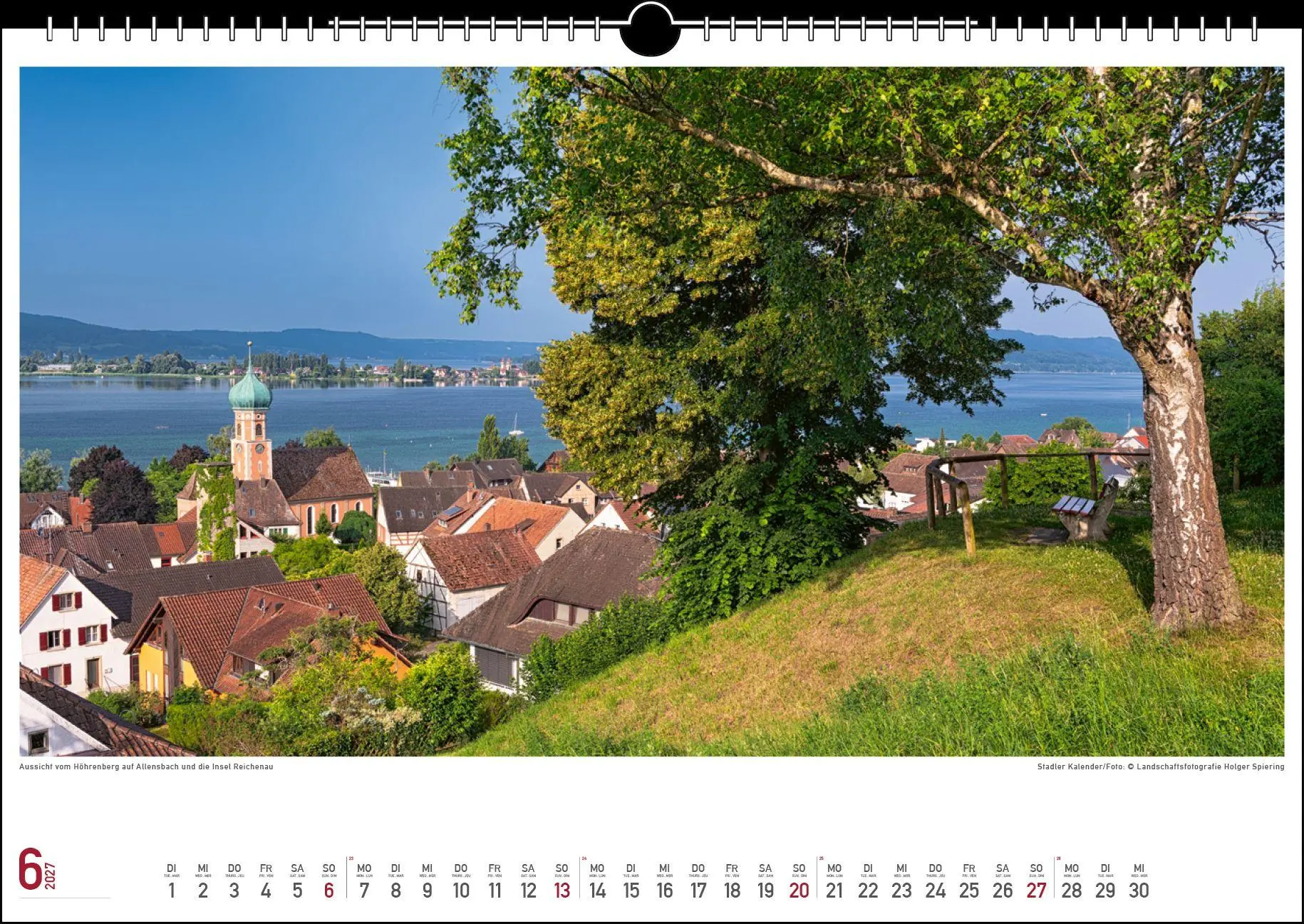 Bild: 9783861926016 | Malerischer Bodensee 2027 | Holger Spiering | Kalender | Spiralbindung