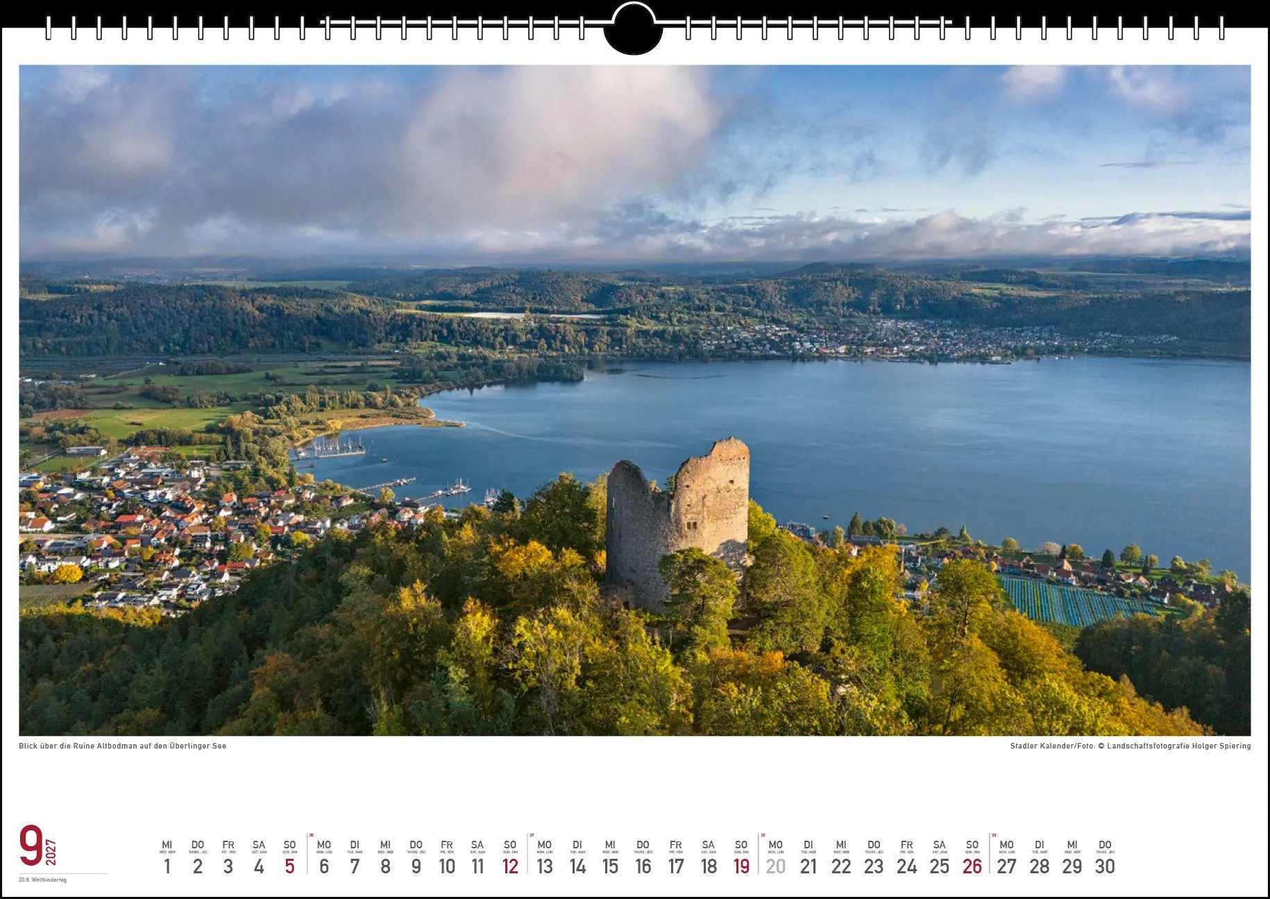 Bild: 9783861926016 | Malerischer Bodensee 2027 | Holger Spiering | Kalender | Spiralbindung
