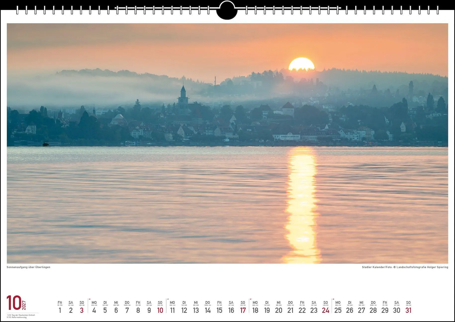 Bild: 9783861926016 | Malerischer Bodensee 2027 | Holger Spiering | Kalender | Spiralbindung