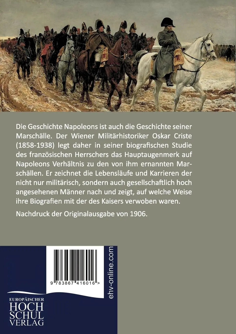 Rückseite: 9783867416016 | Napoleon und seine Marschälle | Oskar Criste | Taschenbuch | 100 S.