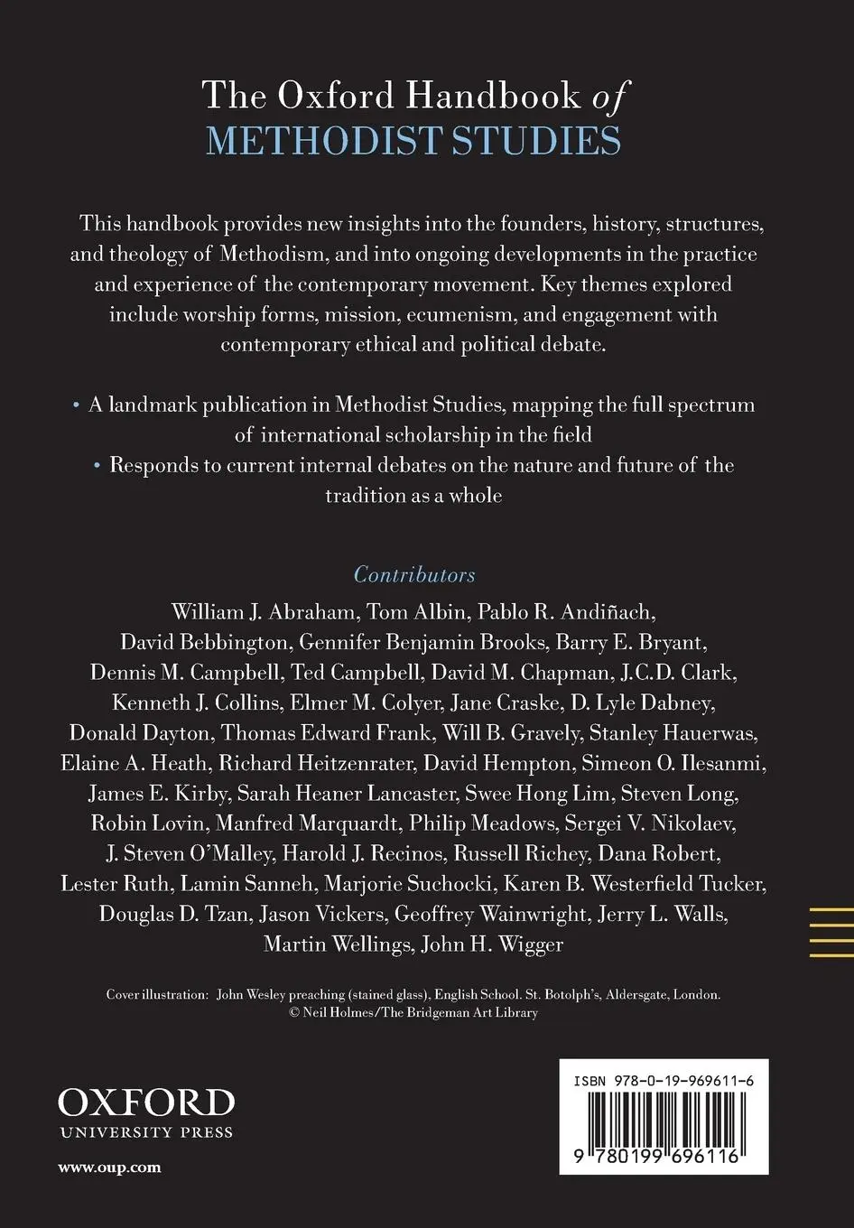 Rückseite: 9780199696116 | The Oxford Handbook of Methodist Studies | James E. Kirby (u. a.)