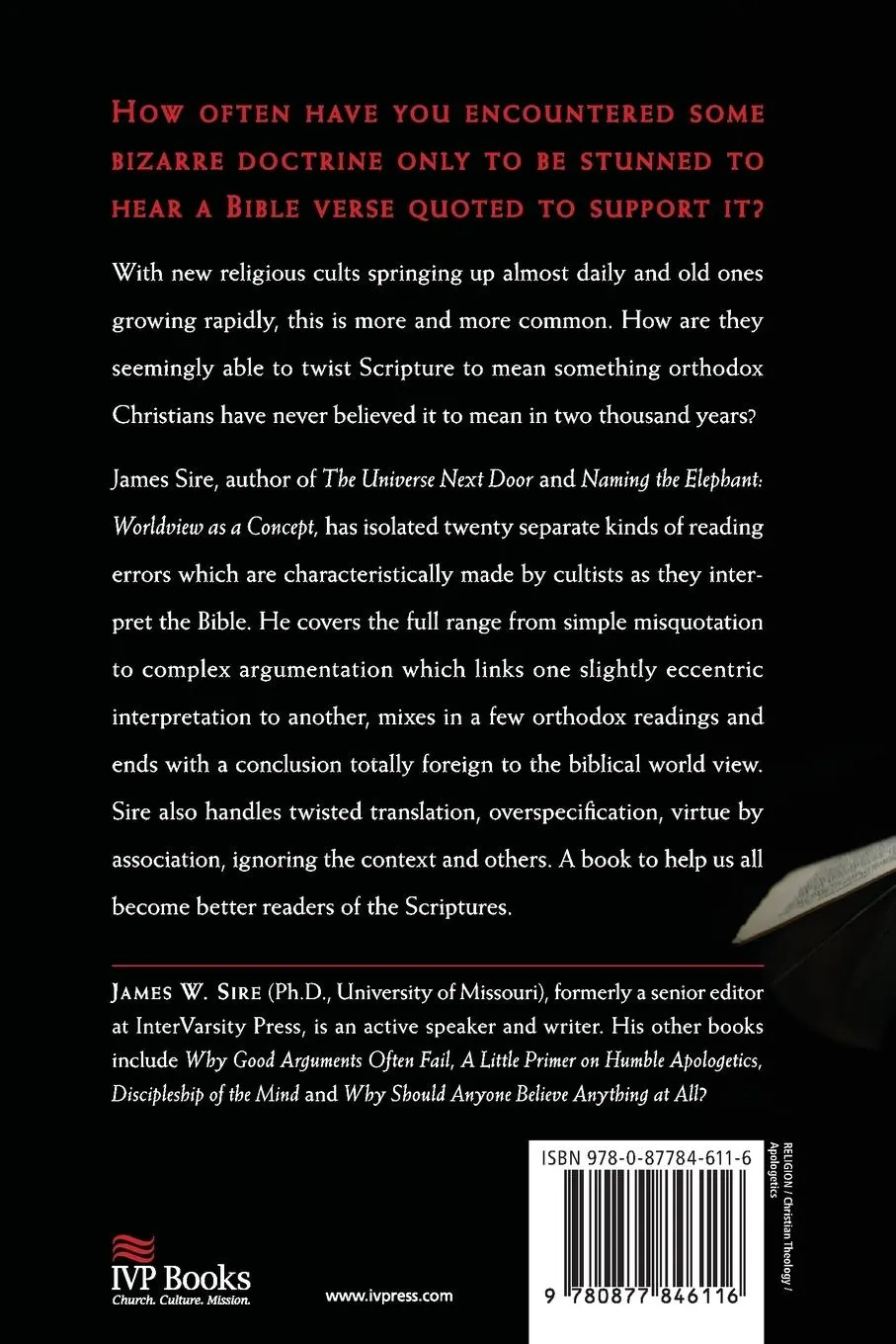Rückseite: 9780877846116 | Scripture Twisting | 20 Ways the Cults Misread the Bible | Sire | Buch