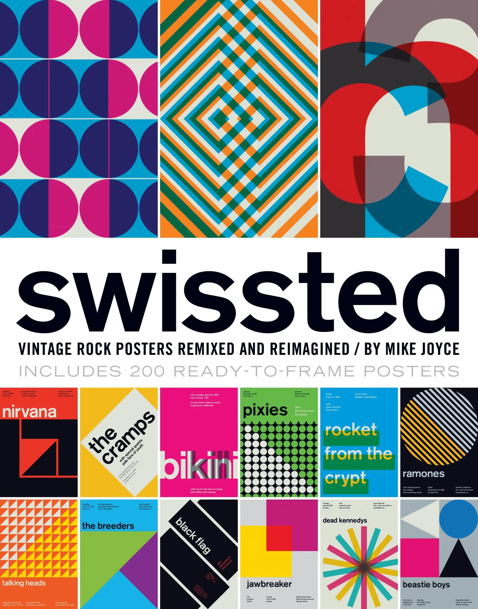 Cover: 9781594746116 | Swissted | Vintage Rock Posters Remixed and Reimagined | Mike Joyce