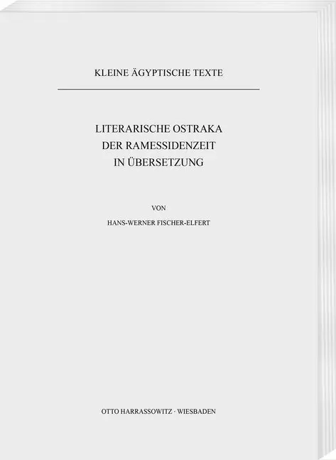 Cover: 9783447026116 | Literarische Ostraka der Ramessidenzeit in Übersetzung | Taschenbuch