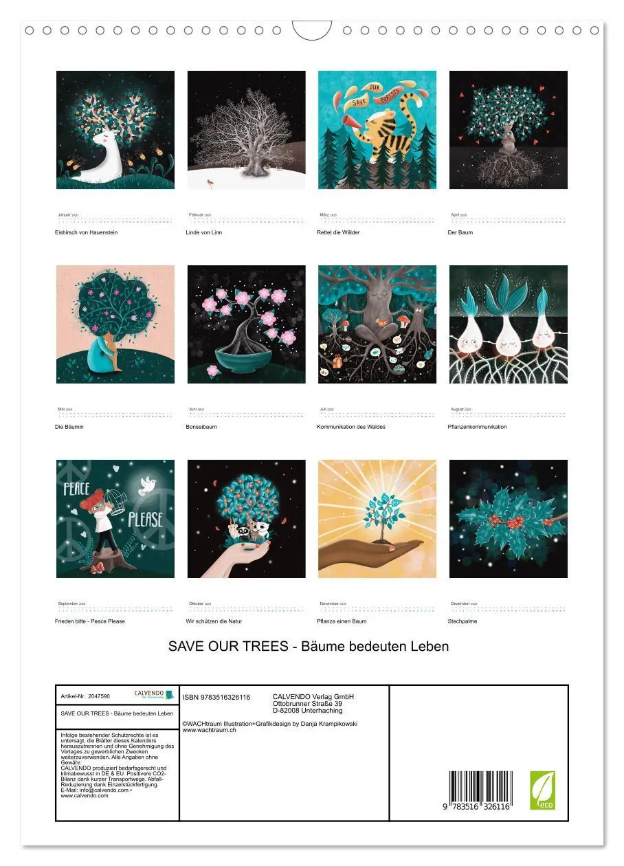 Bild: 9783516326116 | SAVE OUR TREES - Bäume bedeuten Leben (Wandkalender 2026 DIN A3...