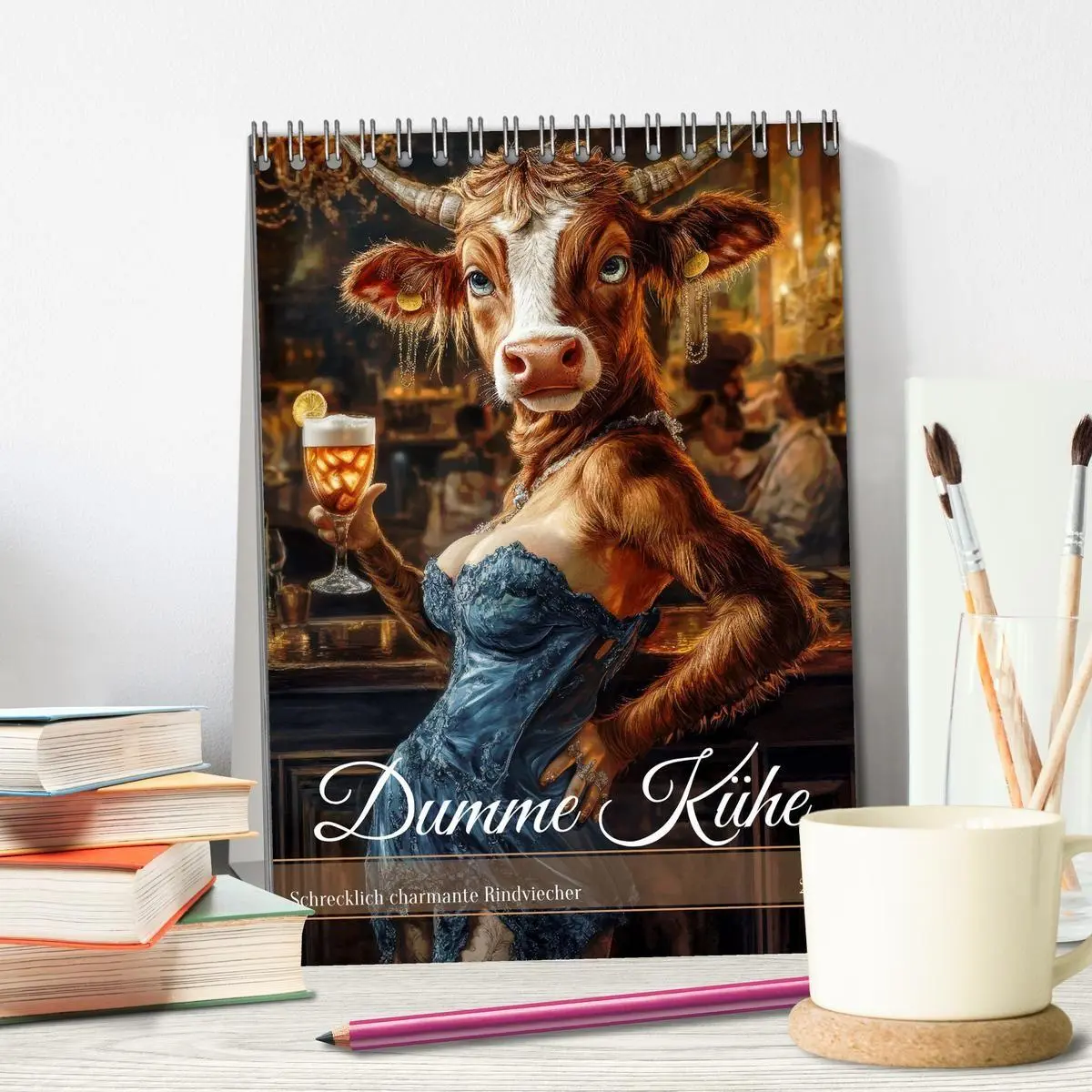 Bild: 9783569036116 | Dumme Kühe - Schrecklich charmante Rindviecher (Tischkalender 2027...