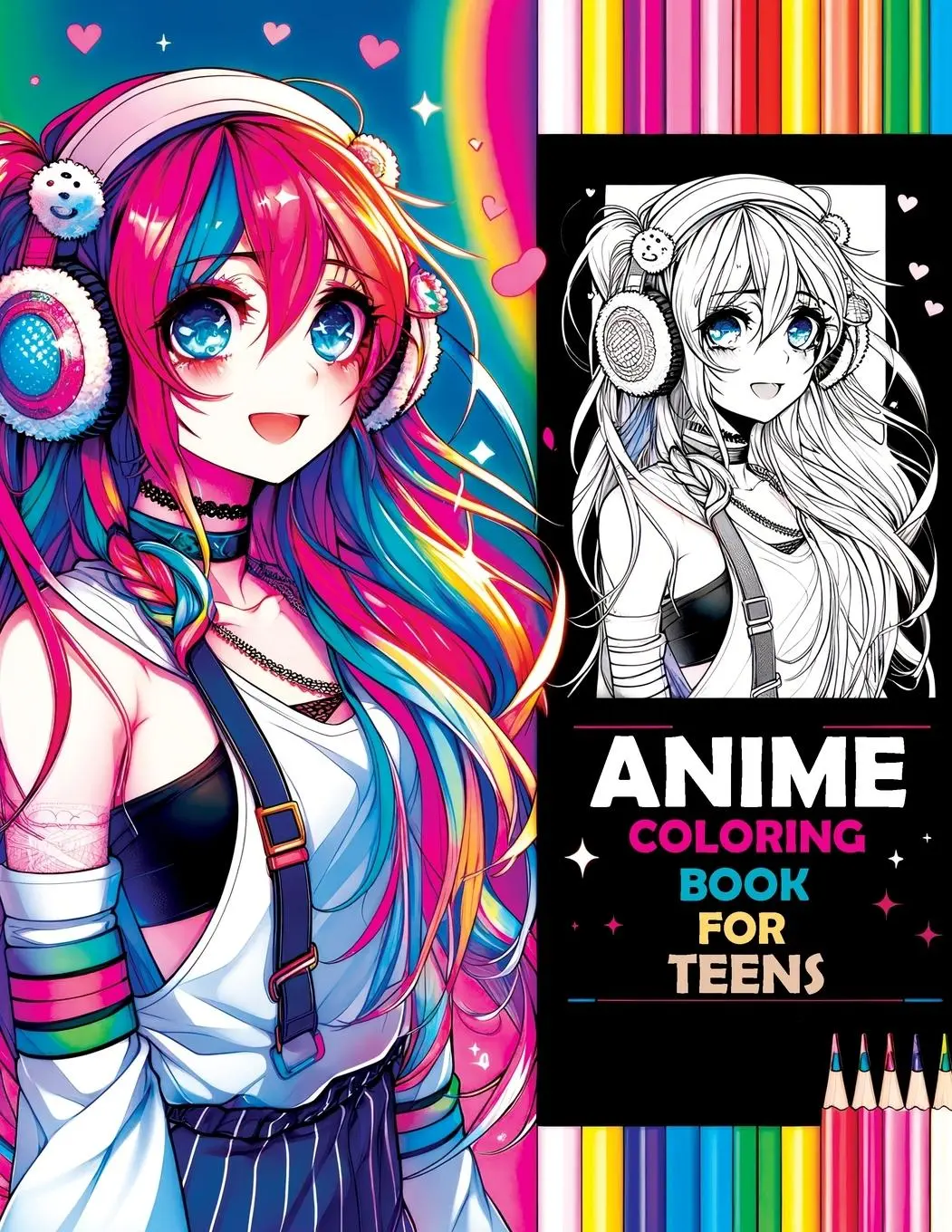 Cover: 9788397036116 | Anime Coloring Book for Teens | Pata Lumina | Taschenbuch | Englisch