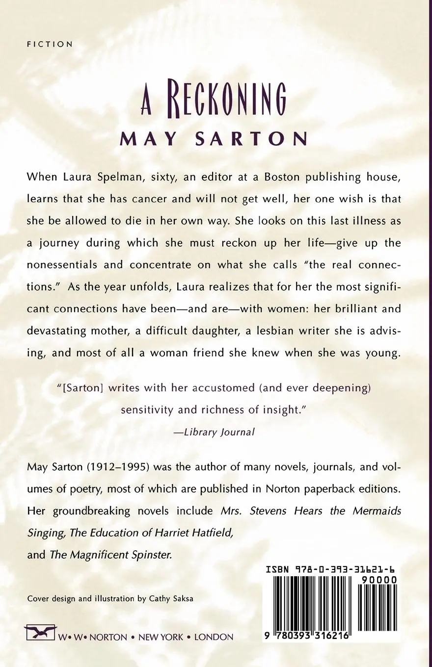 Rückseite: 9780393316216 | A Reckoning | May Sarton | Taschenbuch | Englisch | 1997