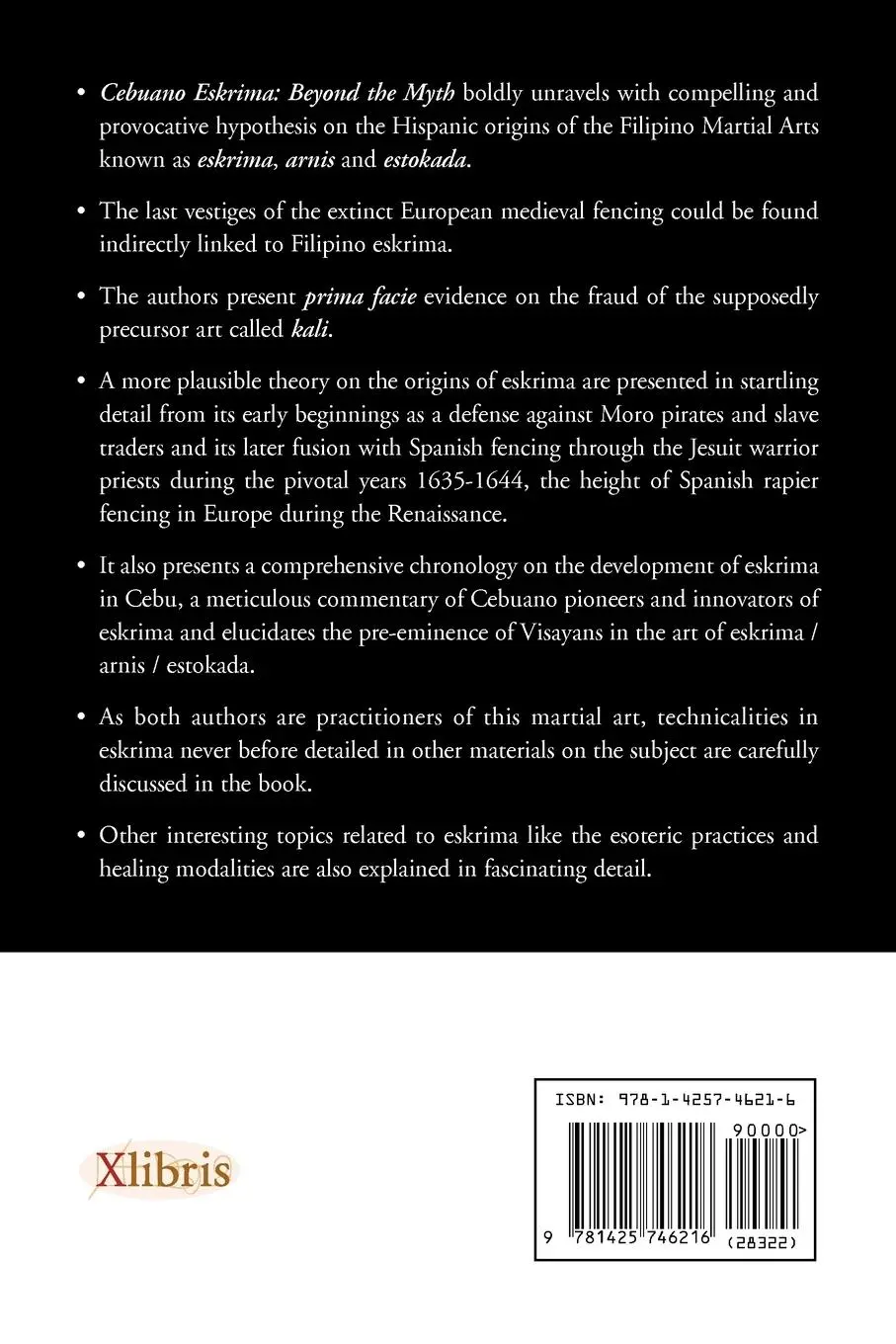 Rückseite: 9781425746216 | Cebuano Eskrima | Beyond the Myth | M. D. Ned R. Nepangue (u. a.)