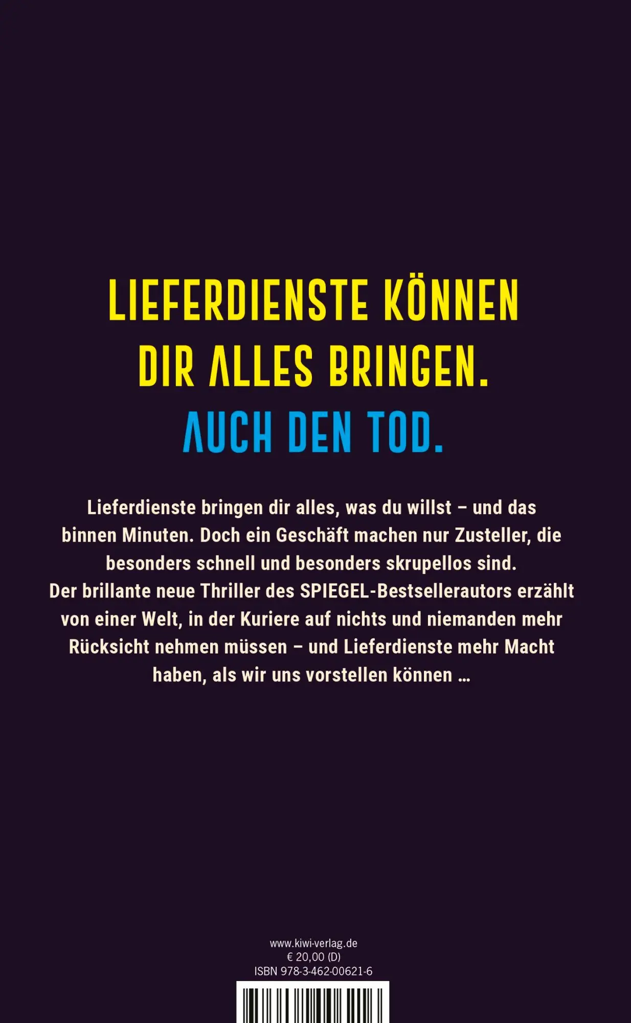 Rückseite: 9783462006216 | Lieferdienst | Tom Hillenbrand | Buch | 192 S. | Deutsch | 2024