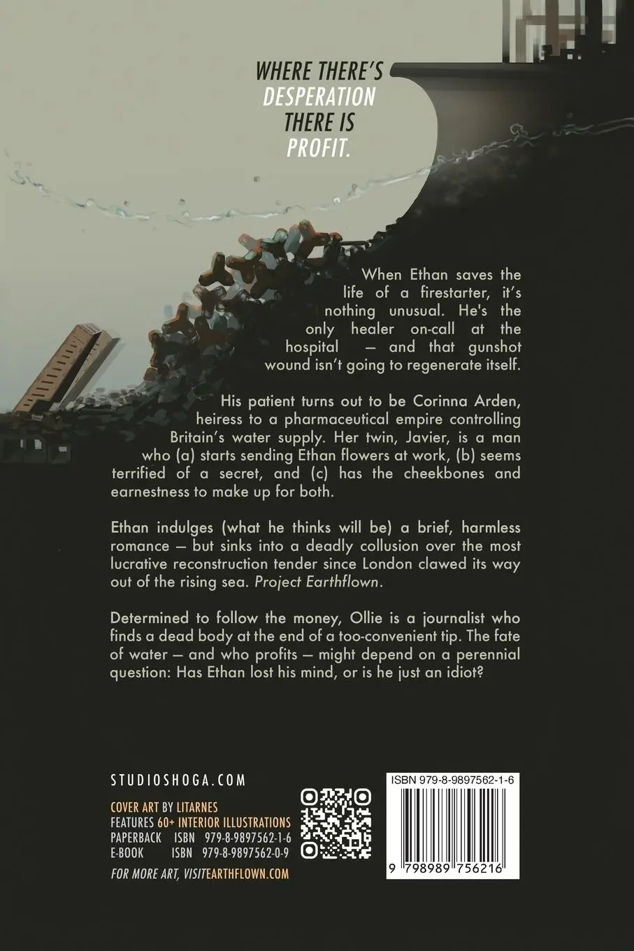 Rückseite: 9798989756216 | Earthflown | A Potable Study of Love and Collusion | Frances Wren