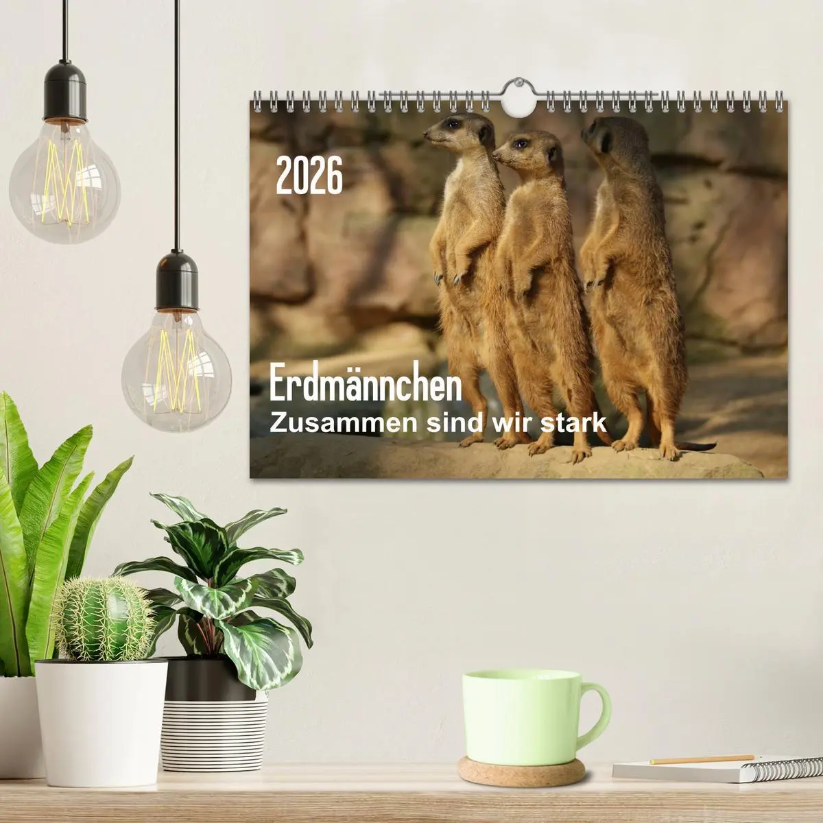 Bild: 9783516236316 | Erdmännchen - Zusammen sind wir stark (Wandkalender 2026 DIN A4...