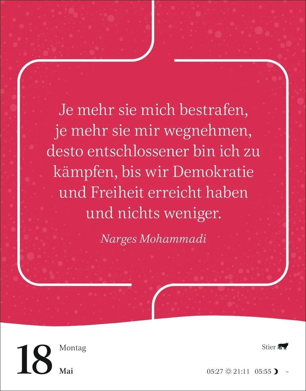 Bild: 9783840036316 | Starke Worte von starken Frauen Tagesabreißkalender 2026 | Kalender