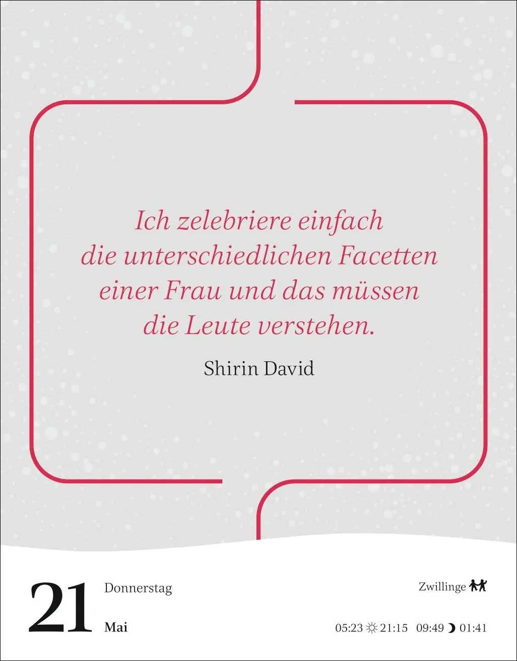 Bild: 9783840036316 | Starke Worte von starken Frauen Tagesabreißkalender 2026 | Kalender