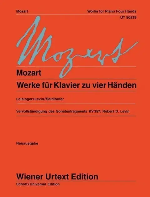 Cover: 9783850556316 | Werke für Klavier zu vier Händen | Wolfgang Amadeus Mozart | Buch