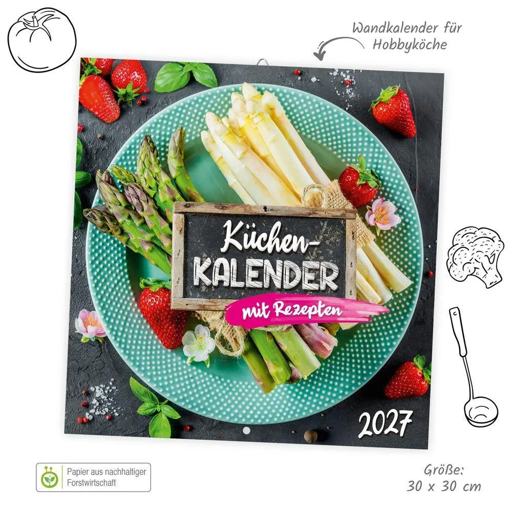 Bild: 9783988026316 | TRÖTSCH - Broschürenkalender Küchenkalender 2027 | Wandplaner | KG