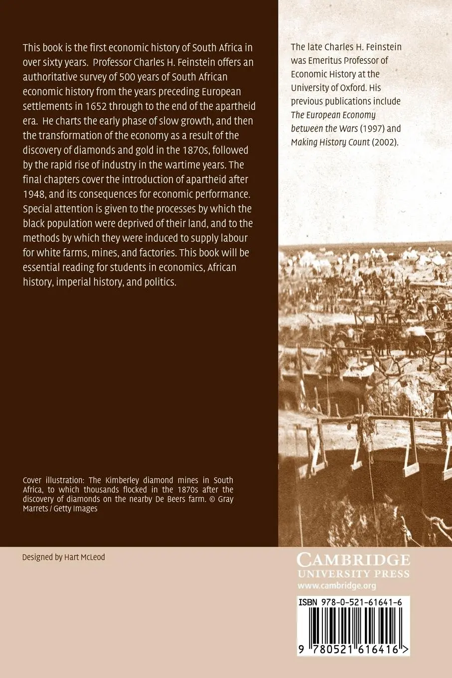 Rückseite: 9780521616416 | An Economic History of South Africa | Charles H. Feinstein (u. a.)