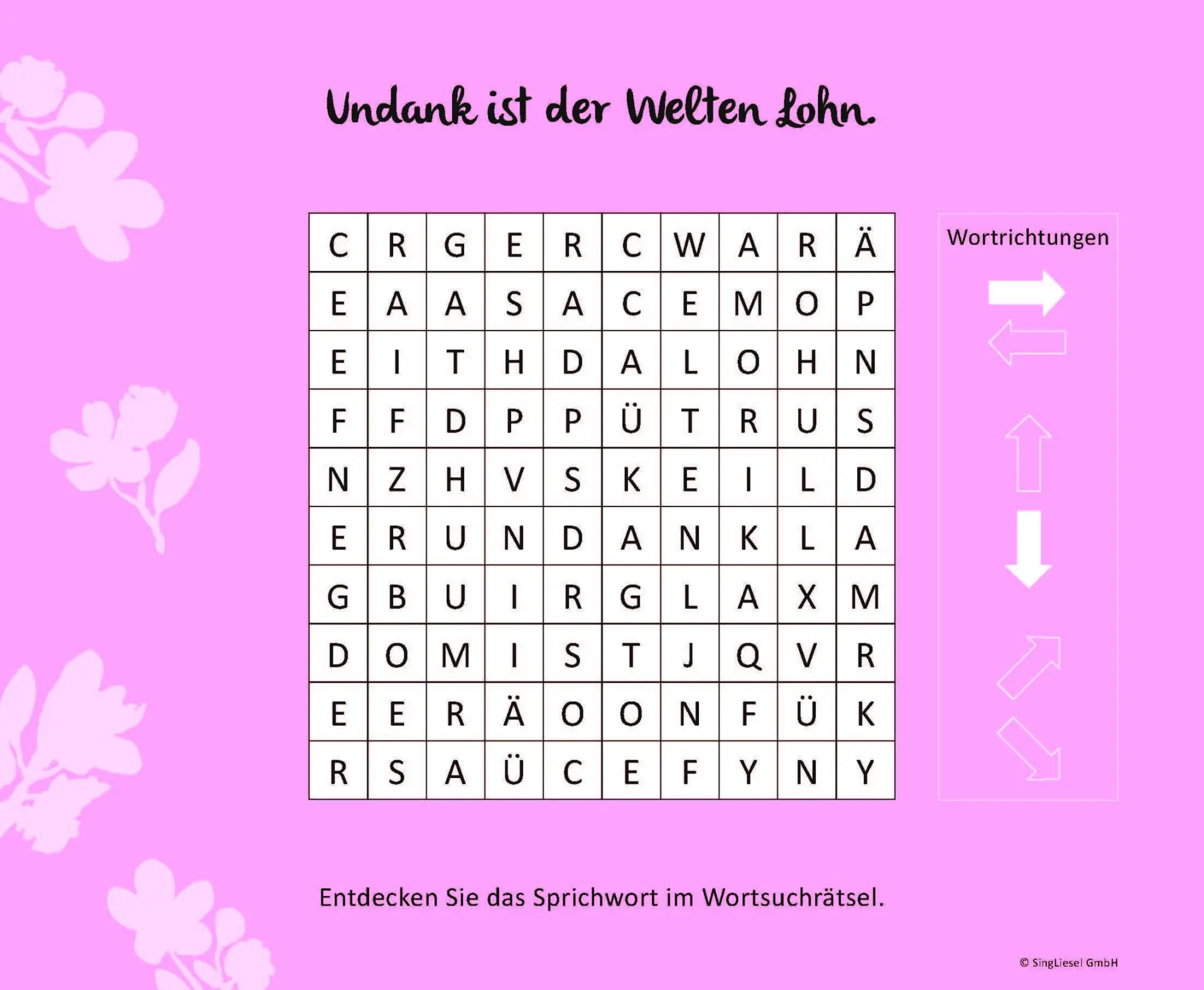 Bild: 9783948106416 | Wortsuchrätsel für Senioren mit vertrauten Sprichwörtern....