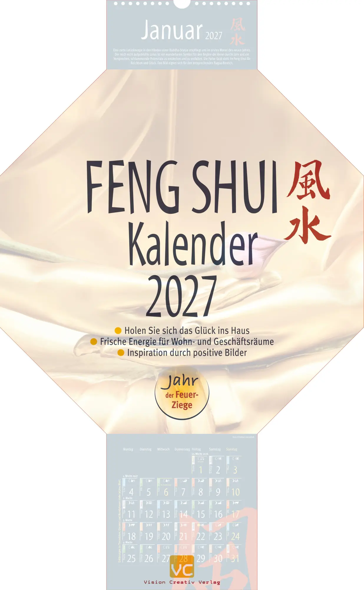 Cover: 9783948276416 | Feng-Shui-Kalender 2027 | Vision Creativ Verlag | Kalender | 15 S.