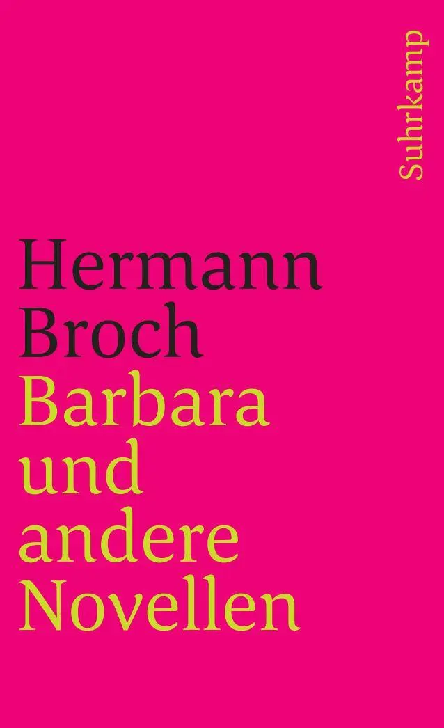 Cover: 9783518366516 | Barbara und andere Novellen | Eine Auswahl aus dem erzählerischen Werk