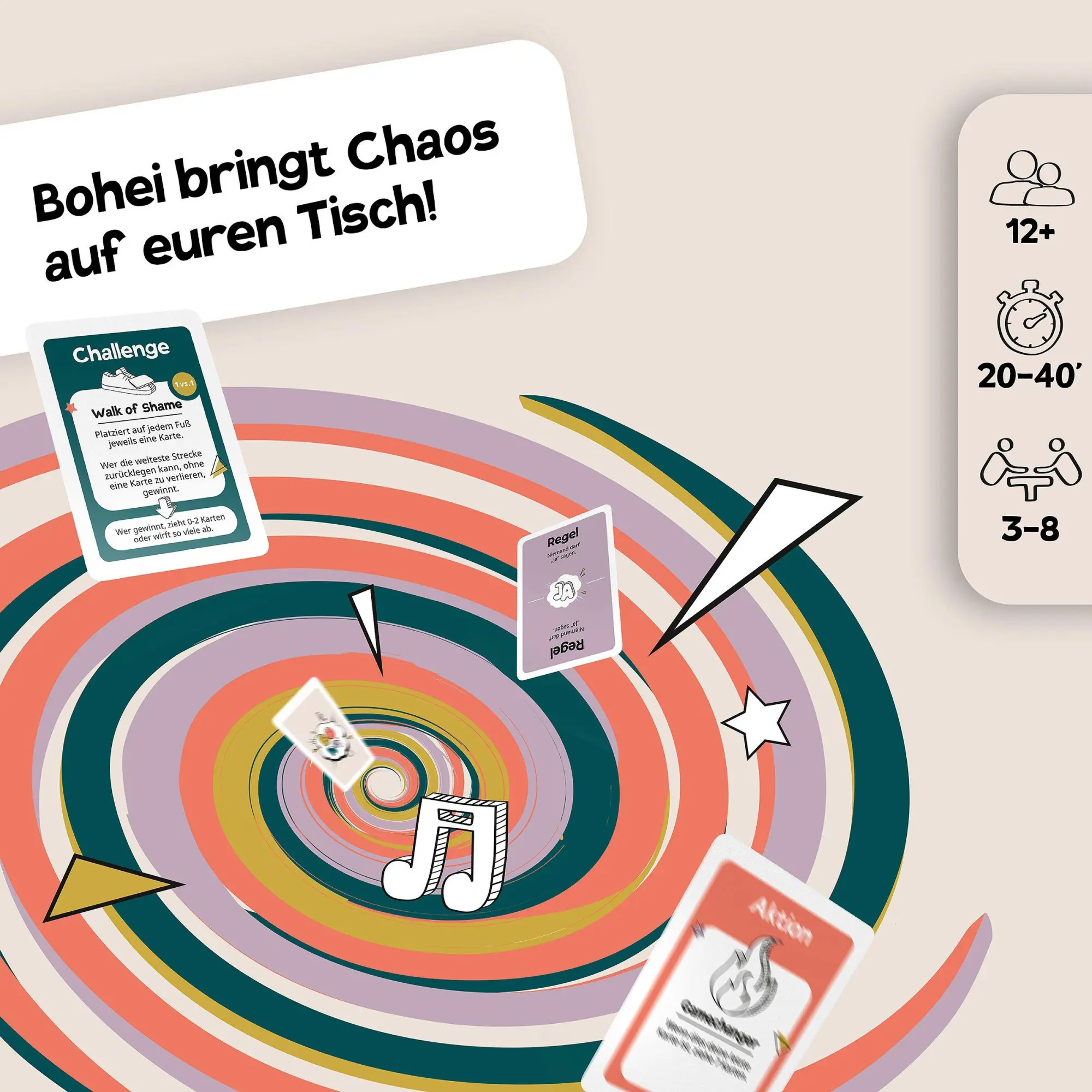 Bild: 9783960966616 | Bohei | Das extrem chaotische Kartenspiel von Ana und Tim Johnson