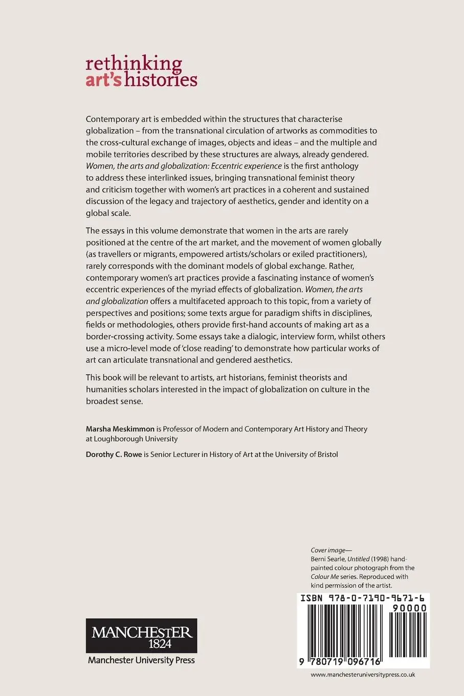 Rückseite: 9780719096716 | Women, the arts and globalization | Eccentric experience | Taschenbuch