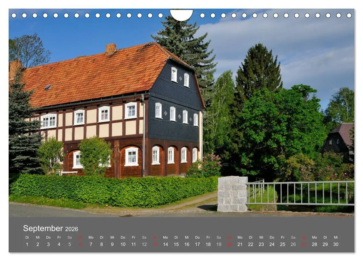 Bild: 9783516126716 | Umgebindehäuser in der Oberlausitz (Wandkalender 2026 DIN A4 quer),...