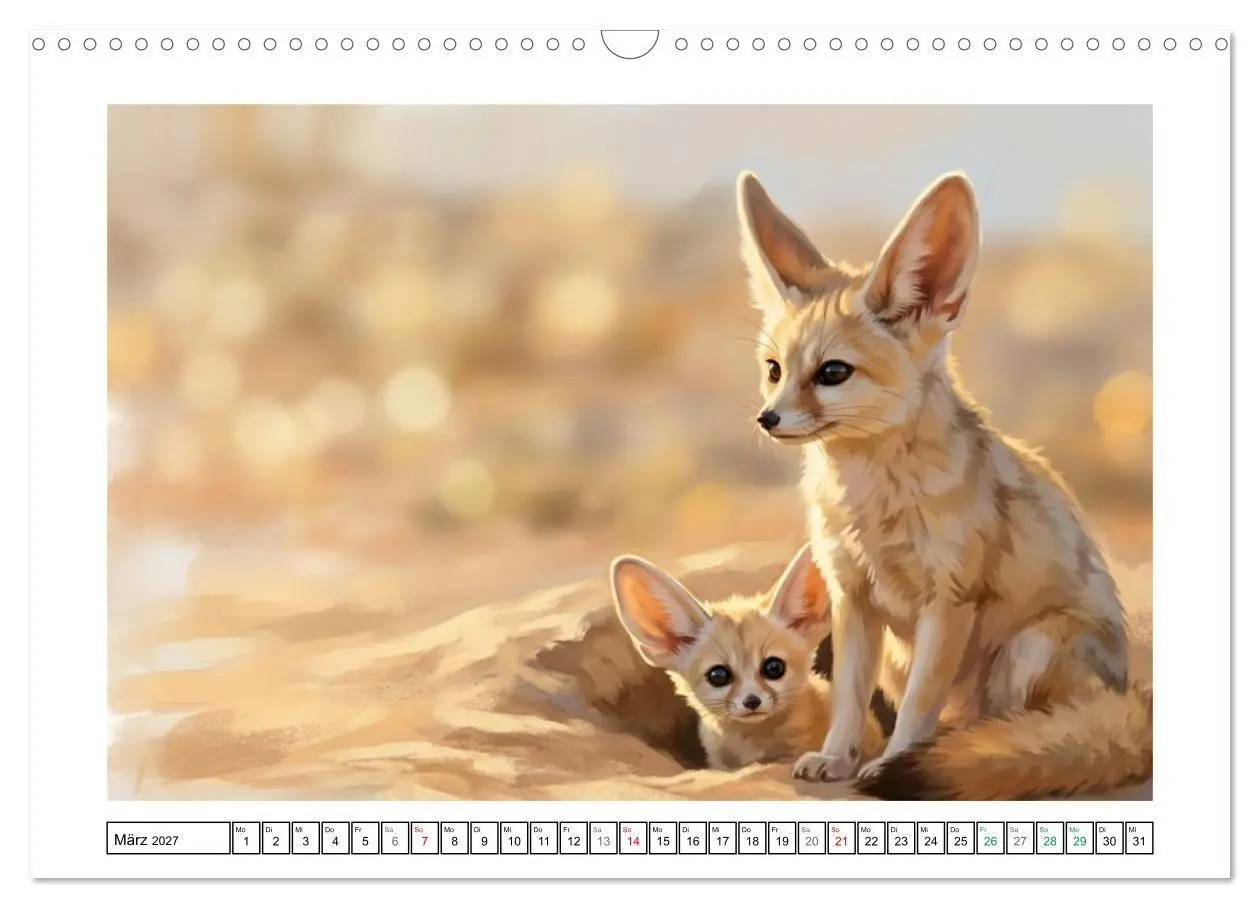 Bild: 9783516816716 | Fenneks - Neugierige Momente in der Wüste (Wandkalender 2027 DIN A3...