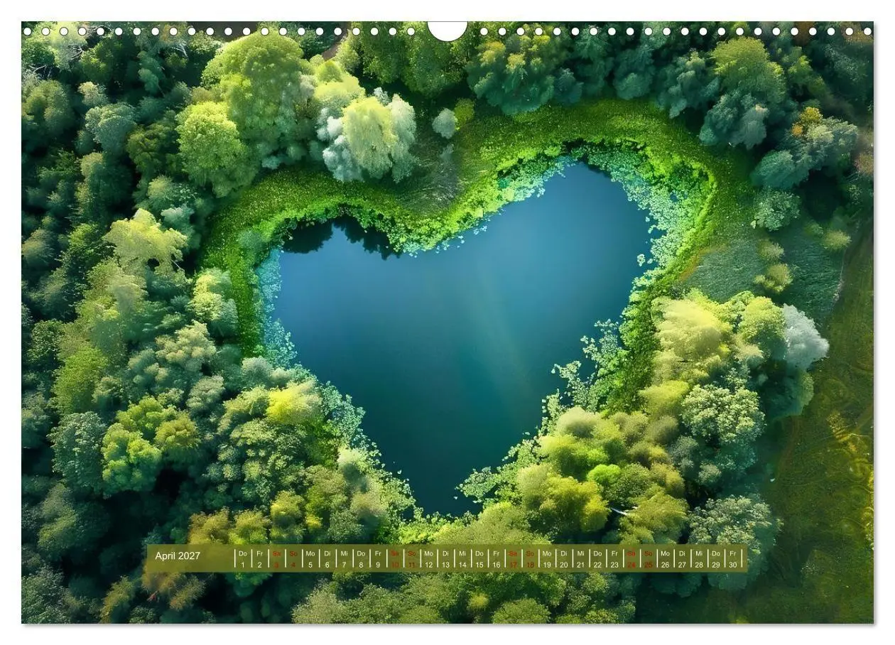 Bild: 9783569076716 | Mit dem Herzen der Natur (Wandkalender 2027 DIN A3 quer), CALVENDO...
